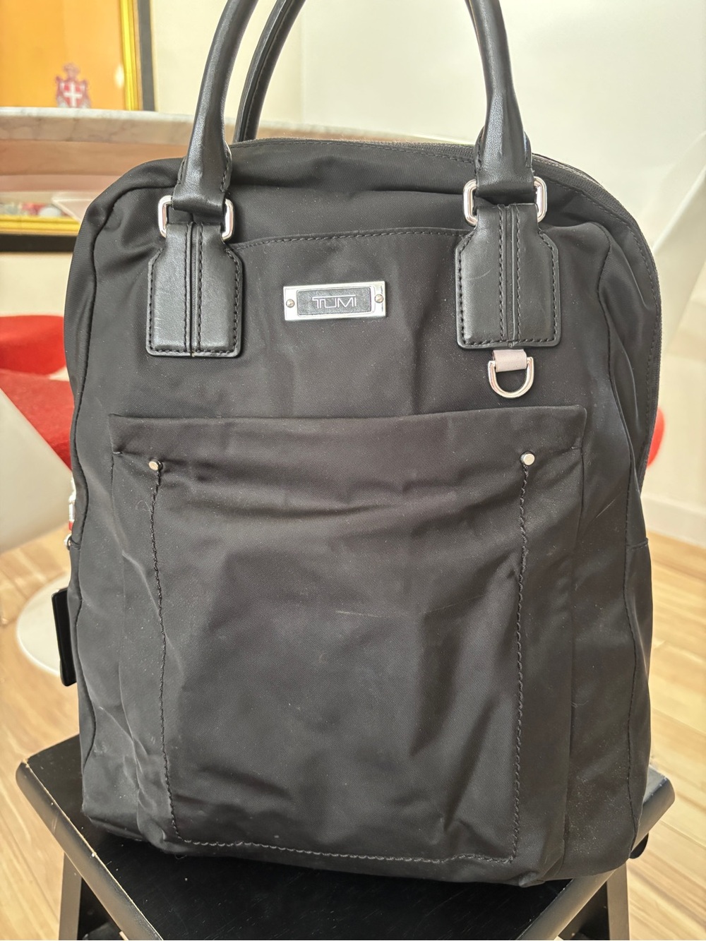 Tumi Backpack Tote with Leather Handles
